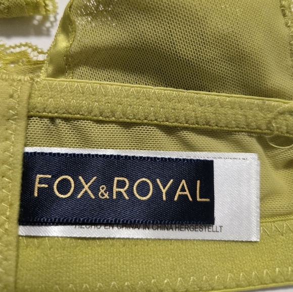 New Zoey Lace Olive Bralette / Size L - Picture 8 of 12